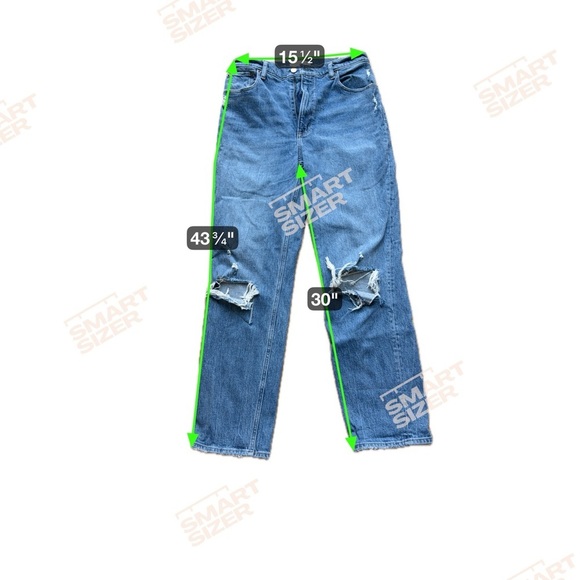 Abercrombie & Fitch The 90s Straight Ultra High Rise size 30/10 R - Picture 5 of 7